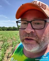 We are hard at work cutting corn maze trails! , #pumpkinfarm #cornmaze