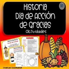Este Pdf Contiene 12 Carteles Con La Historia Del Dia De Accion De Gracias Y 5 Actividade In 2020 Bilingual Classroom Spanish Classroom Decor Bilingual Classroom Decor