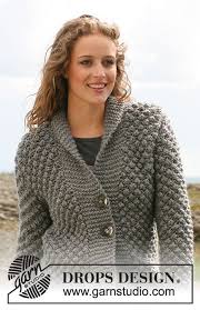 Here you'll find more than 120.000 free knitting patterns and crochet patterns with tutorial videos, as well as beautiful yarns at unbeatable prices! Rumble Drops 110 29 Free Knitting Patterns By Drops Design Ladies Cardigan Knitting Patterns Knitting Patterns Free Cardigans Womens Knitting Patterns