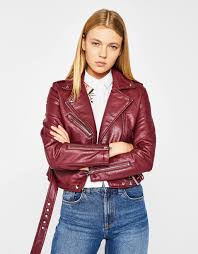 Mpoyfan Motosikletisth Dermatino Efe Zakἐtes Bershka Greece Faux Leather Biker Jacket Leather Outfit Jackets