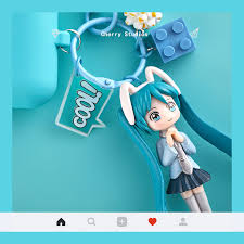 Anime Hatsune Miku Doll Earphone Headset Accessories Soft Silicone Pendant Case For Airpods Protective Sailor Moon Keychain Fitted Cases Aliexpress