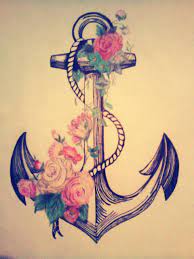 Maybe you would like to learn more about one of these? I Refuse To Sink Anchor Flowers Illustration Copy Drawn By Jimena Gomez Not My Design Tattoos Anchor Flower Tattoo Anchor Tattoos