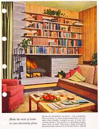 All the pages and cover are in great condition. How To Decorate With Books Better Homes Gardens Decorating Book 1956 Looks Like A Lot Of Encyclopedias On Retro Home Decor Retro Home Mid Century Decor