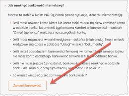 The bank was established as bank śląski in 1988 as a result of the separation from the national bank of poland. Jak Zamknac Konto W Ing Krok Po Kroku Aktualna Procedura Zamknijkonto Pl