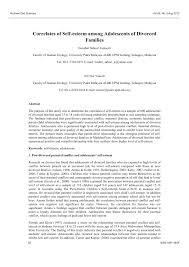 Respondents represent divorcees and remarried divorcees in the united yet, there is little awareness and understanding of divorce in the latter stages of life and its impact on older persons. Pdf Correlates Of Self Esteem Among Adolescents Of Divorced Families