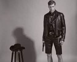 Mmscene Style Stories Maxim Nazarov In West With Acquiesce By Jack Gray Leather Jacket Leather Jacket Men Jackets