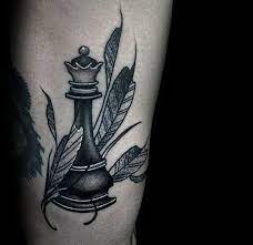 This is one of those pieces where first impression is captured right away by its audience. Pin By Shawna Sommers On Tattoo S Chess Piece Tattoo Pieces Tattoo Chess Tattoo
