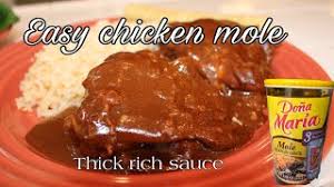 Maybe you would like to learn more about one of these? Easy Chicken Mole Recipe Dona Maria Mole Youtube