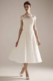 Oleg Cassini For David S Bridal Cmk513 Martha Stewart Weddings Short Wedding Dress Tea Length Wedding Dress Wedding Dress Cap Sleeves