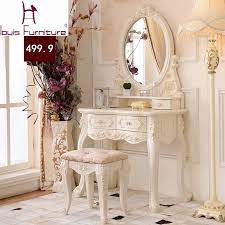 Luxury French Style Pricess Dresser Makeup Dressing Table With Mirror Vanity Set In Dressers Fr Shabby Chic Dresser Vintage Dressing Tables Shabby Chic Mirror