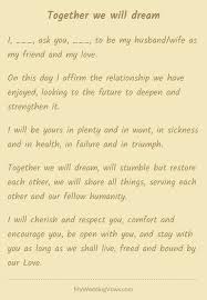 Together We Will Dream Wedding Vows To Husband Best Wedding Vows Wedding Vows That Make You Cry