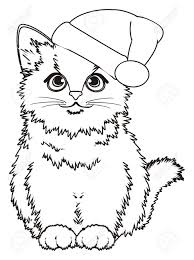 Oct 05, 2020 · this is a certified youtube classic at this point. Coloring Cat In Christmas Hat Sit Stock Photo Picture And Royalty Free Image Image 81344049