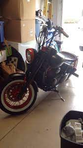 Front View On Kickstand Bobber Suzuki Kickstand
