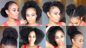 Discover endless inspiration, styling ideas, plus hair cutting advice for this versatile mid length hair here. 10 Quick Easy Natural Hairstyles Under 60 Seconds For Short Medium Natural Hair Youtube