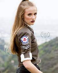 Womens Tracer Brown Leather White Fur Lining Bomber Jacket In 2021 Jackets Brown Leather Jackets For Women