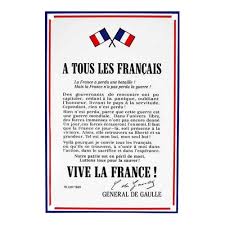 Quelle vision aujourd'hui?» l'éditorial du figaro, par étienne de montety. Plaque Metal Vintage Appel Du 18 Juin 1940 General De Gaulle