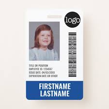 Essential Employee Id Photo Bar Code Logo Title Badge Zazzle Com In 2020 Id Photo Coding Office Logo