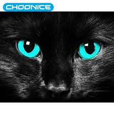 Maybe you would like to learn more about one of these? Detail Gambar Berlian Lukisan Kucing Kartun Hitam Kucing Mata Diy 3d Berli