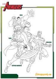 We have collected 34+ captain america coloring page images of various designs for you to. Super Heroes Hulk Thor Iron Man And Captain America Coloring Pages Avengers Coloring Pages Coloring Pages For Kids And Adults