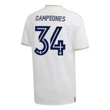 Kelme real madrid vintage training jersey t shirt nwt mens (l). Real Madrid Home Jersey 19 20 Champions 34 Real Madrid Cf Uk Shop