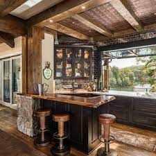 Rustic wedding decoration … wood and baby breath. 75 Beautiful Rustic Home Bar With An Undermount Sink Pictures Ideas June 2021 Houzz