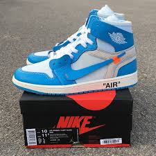 Off White X Air Jordan 1 Powder Blue Nike Air Jordan Shoes Off White Shoes Sneakers