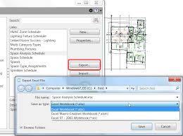 export revit element properties into an excel file ideate