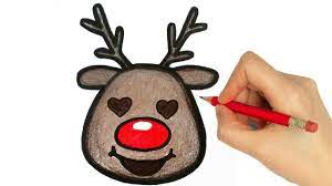 How To Draw A Reindeer Easy - Youtube