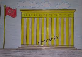 10 Kasim Ve Anitkabir Konulu Boyama Sayfasi