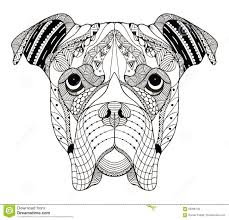 Download Boxer Dog Head Zentangle Stylized Vector Illustration Freehan Freehand Pencil Hand Drawn Pattern Zen Art Ornate Lace Boxer Dogs Art Boxer Dog Tattoo Boxer Dogs