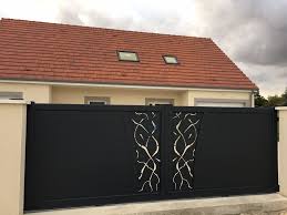 Portail Pernand Gamme Elegance Motif Racines Design De Porte Moderne Portail Porte Moderne
