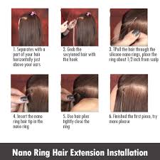 The important things to remember are, brush your hair prior to getting it wet, ensure all product is thoroughly removed from your hair, squeeze excess water out with. Isheeny 14 22 Inch Micro Ring Remy Human Hair Extensions Straight Black European Nano Ring Hair Extension Pre Bonding 100pcs Micro Beads Hair Extensions Aliexpress