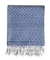 Navy blue and white blanket. Diamond Weave Throw Blanket Navy White High Street Market