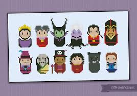 Disney Princess Villains Cross Stitch Pictures Cross Stitch Disney Cross Stitch
