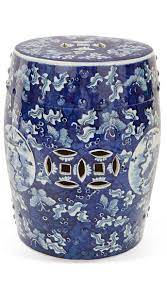 Refurbishing Furniture Blue White Decor Ceramic Stool Blue And White