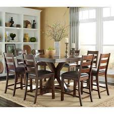 Cline 9 Piece Counter Height Dining Set With Images Pub Table Sets