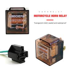 Once you found the right connection, attach and secure the red wire and the positive connection on the horn. Car Motorcycle 12v Horn Wiring Harness Relay With Ceramic Socket Kit Modification Multi Tone Claxon Horns Aliexpress