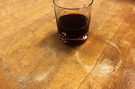 They never get water rings, since these items do not turn white with water. What Causes Those Ugly White Marks On Tabletops Ron Hazelton