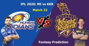 Rohit sharma on his man of the match performance. Ipl 2020 Match 32 Mumbai Indians Vs Kolkata Knight Riders Fantasy Cricket Tips Playing Xi