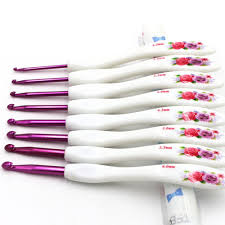 Addi steel crochet hooks gold head. Dwe 8pcs Crochet Hooks Set Plastic Handle Aluminum Crochet Needles Kit Sweater Weave Knitting Tools Pink Buy Online In Bahamas At Bahamas Desertcart Com Productid 51465221