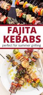 Portabella Fajita Kebabs Mushroom Recipes Healthy Summer Grilling Recipes Healthy Summer Recipes