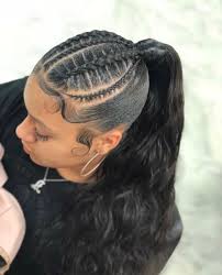 Follow Tropic M For More Instagram Glizzypostedthat Braided Ponytail Hairstyles Braided Hairstyles African Braids Hairstyles
