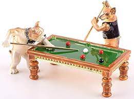 Flaunt your creative, artistic flair with unique room decor and wall art. Keren Kopal Dog Billiard Play Jewellery Box Faberge Style With Swarovski Crystals Unique Home Decor Amazon De Home Kitchen