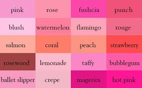 these neat charts will help you name the colors properly