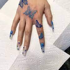Art And Equity On Instagram Butterflies I Got To Tattoo These Shout Hand Tattoos For Girls Butterfly Hand Tattoo Cute Hand Tattoos