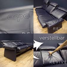Erpo Chillt Erpo Leder Sofa Relax Relaxsofa Dreisitzer Blau Dunkelblau Reviveinterior In 2020 Relaxen Relax Dunkelblau