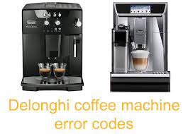 Delonghi Coffee Machine Error Codes Error Message Table