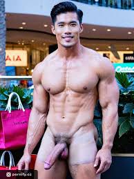 Korean muscular male with medium penis in tight panties | Pornify –  Generate AI Porn