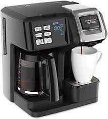 Check spelling or type a new query. Amazon Com Hamilton Beach 49976 Flexbrew Trio 2 Way Single Serve Coffee Maker Full 12c Pot Compatible With K Cup Pods Or Grounds Combo Black Home Kitchen