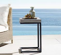Terrazzo patio coffee table cover. Sloan C Table Outdoor Accent Table Metal Outdoor Furniture Apartment Patio Furniture
